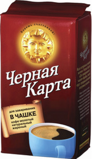 Кава Чорна Карта 230г мел д/завар в чашц
