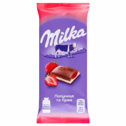 Шоколад Milka 90г Полуниця