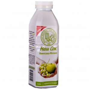 Сік НашСік 0,5л Виноградно-яблучний