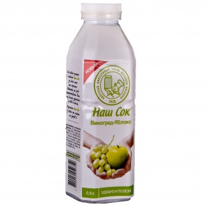 Сік НашСік 0,5л Виноградно-яблучний