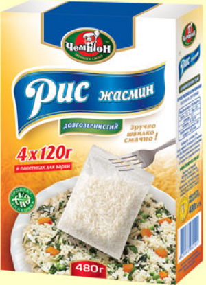 Крупа Чемпіон 480г Рис довгий Жасмін