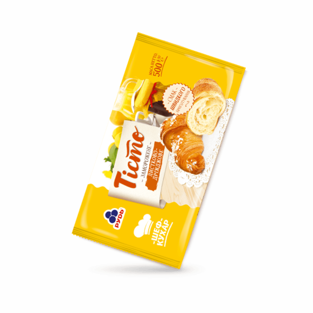 Тісто Рудь 500г листково-дріжджове