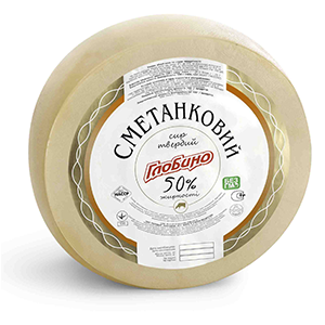 Сир Глобино тв 50% Сметанковий
