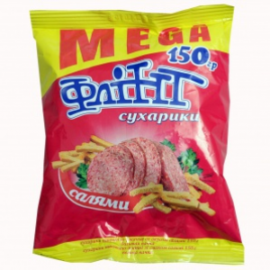 Сухарики Флінт 140г Салямі