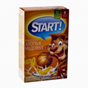 Пластівці кукур Start 90г медові