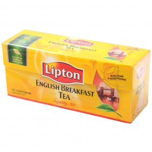 Чай Lipton 25шт*2г чорн Англій сніданок