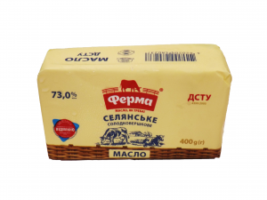 Масло Ферма 73% 400г Селянське солдк