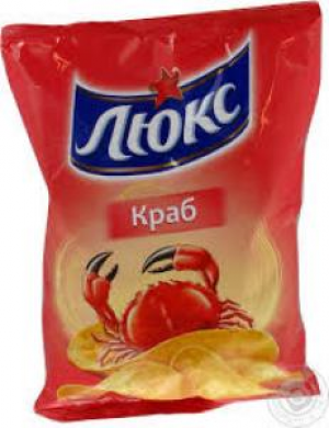 Чіпси Люкс 133г Краб