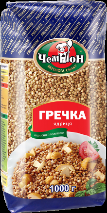 Крупа Чемпіон 1кг Гречана Преміум