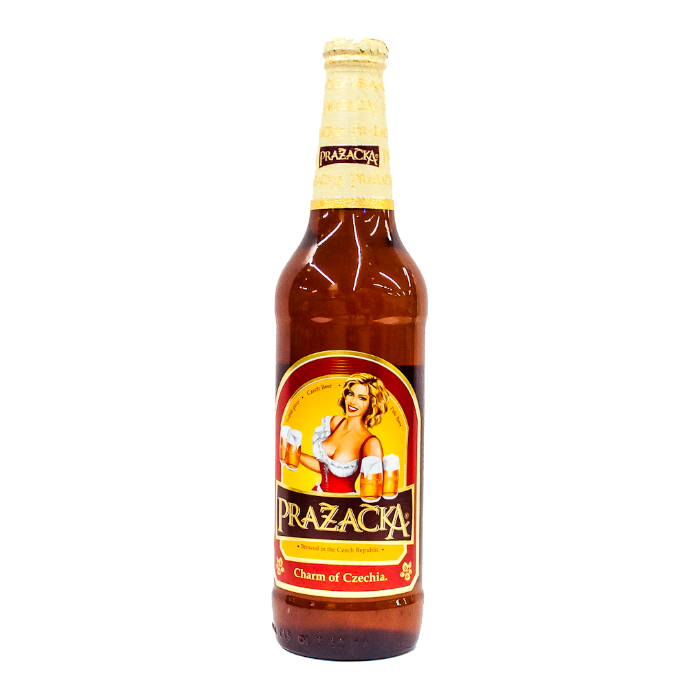 Пиво Prazacka 0,5л Світле 4% с/б