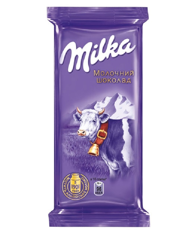 Шоколад Milka 90г без додатків