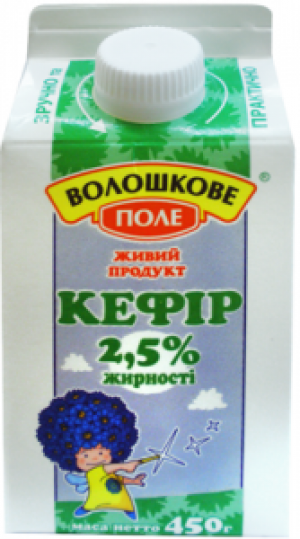Кефір ВолошПоле 2,5% 450г п/п