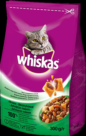 Корм Віскас дк 300г Ягнятина сухий