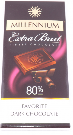 Шоколад Millennium 100г Екстра Чорний80%