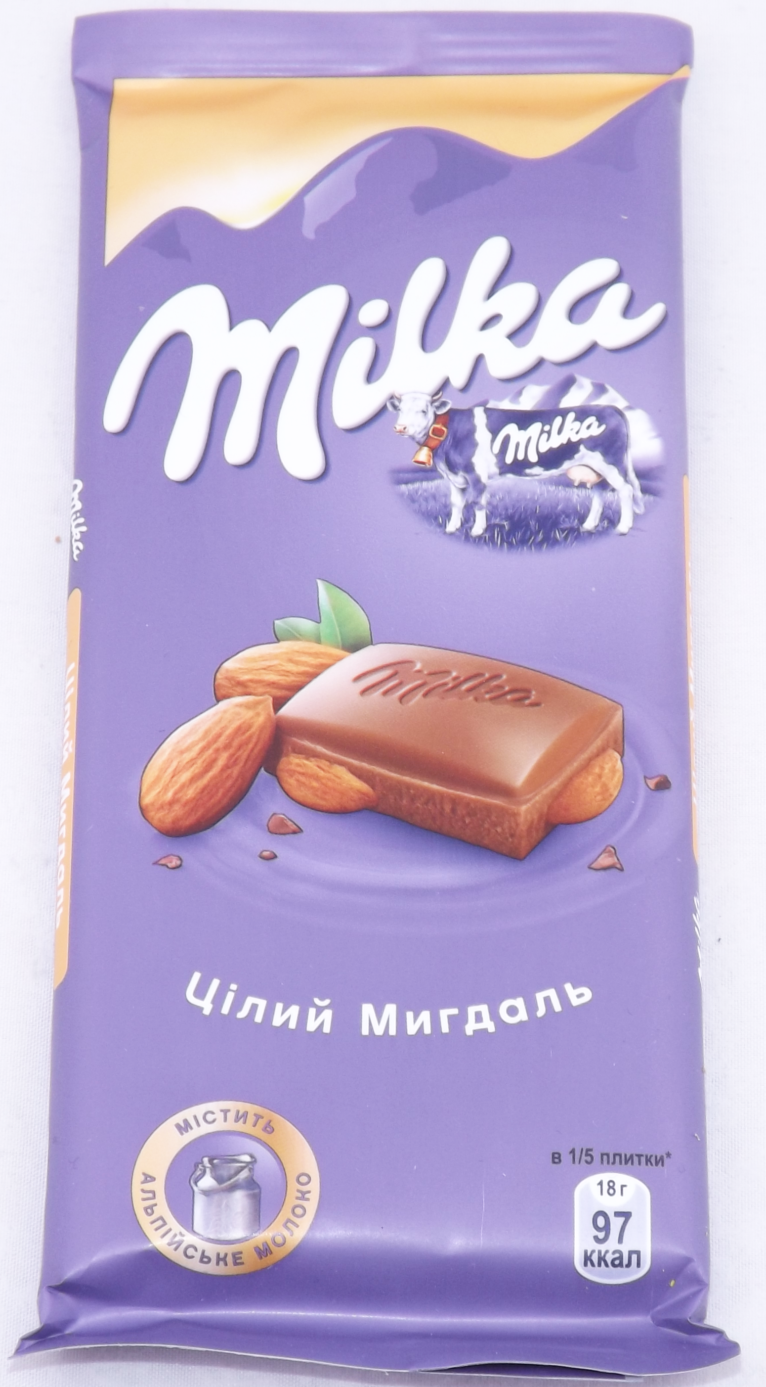 Шоколад Milka 90г Мигдаль