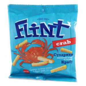 Сухарики Флінт 100г Пшен-житн Краб