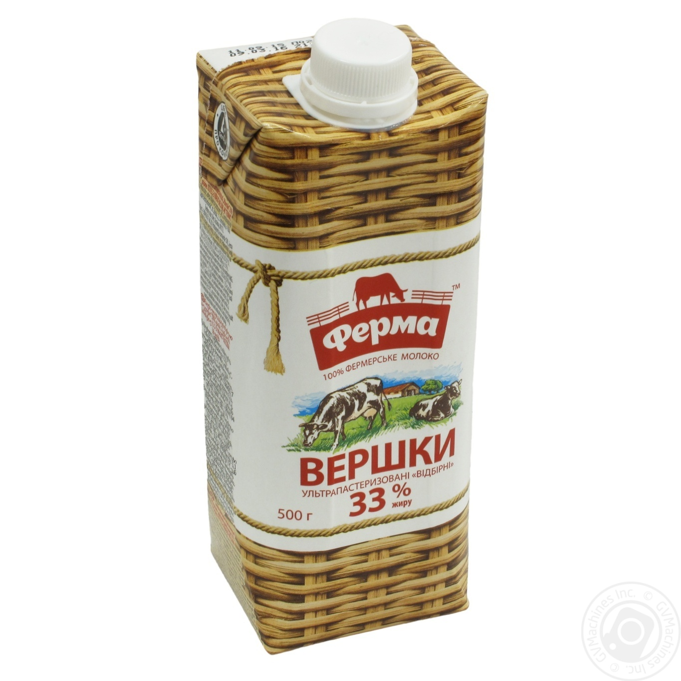 Вершки Ферма 33% 500мл