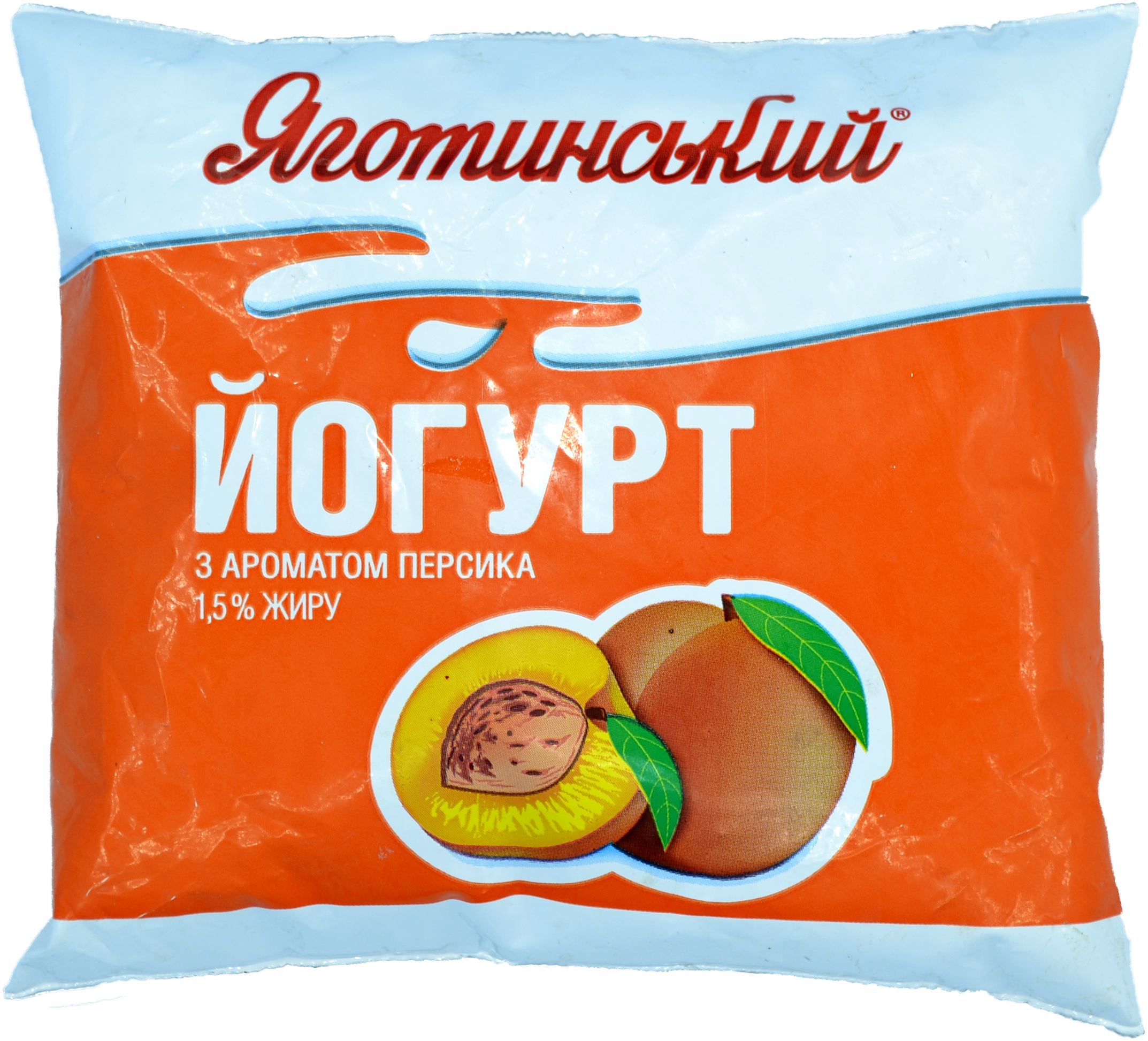 Йогурт Яготинське 1,5% 400г Персик п/пл