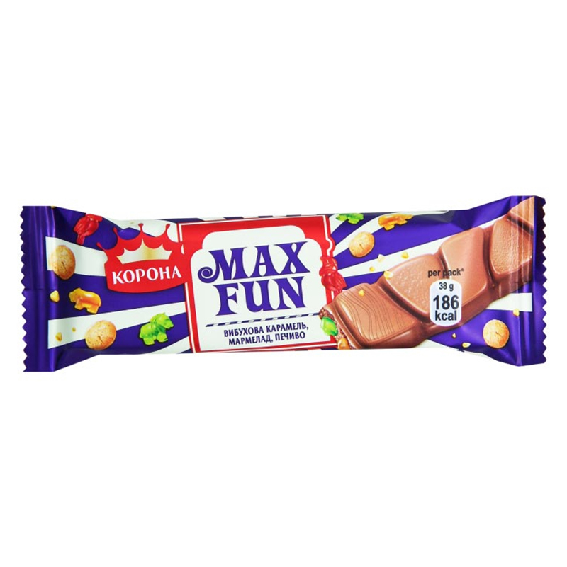 Шоколад Корона 38г МаксФан марм печ мол