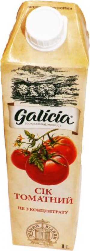 Сік Galicia 1л томатний ПЕТ