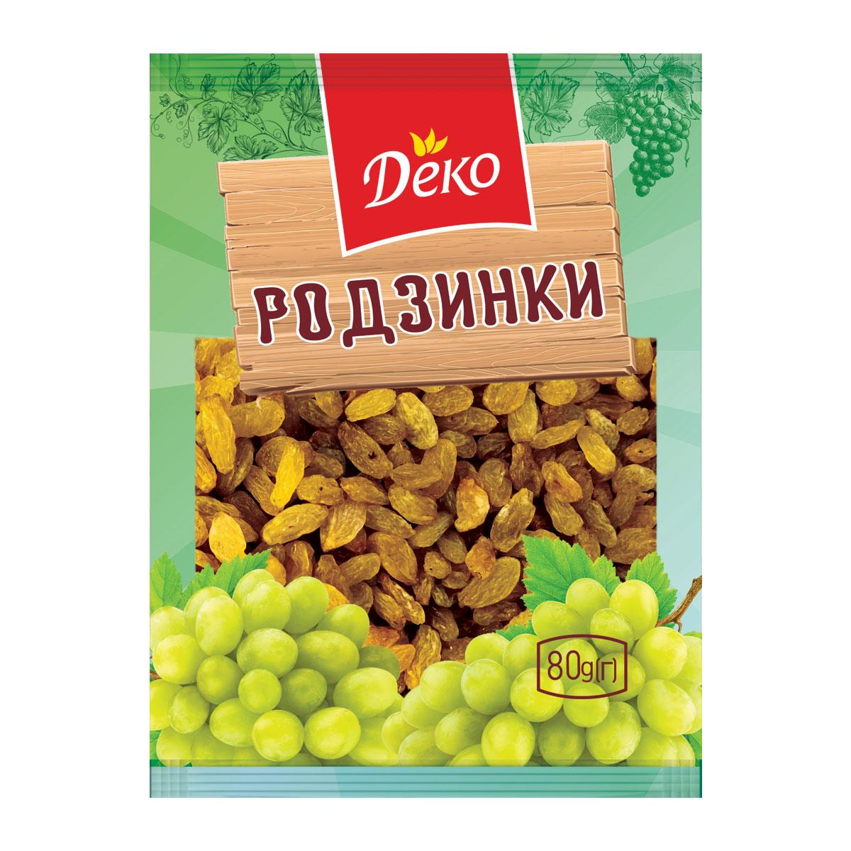 Сухофрукти Деко 80г Родзинки світлі