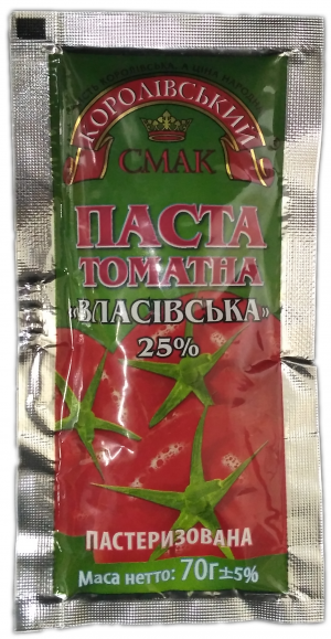 Паста КоролівськийСмак 70г томатна д/пак