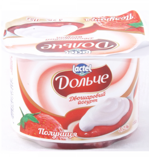 Йогурт Дольче 3,2% 115г Полуниця ст