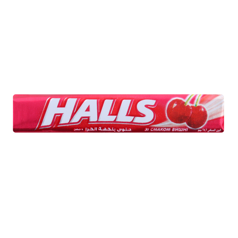 Льодяники Halls 25,2г Вишня