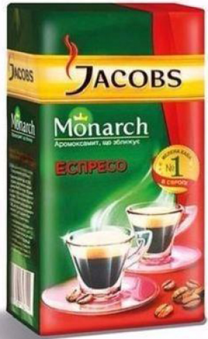 Кава Jacobs Монарх 230г Еспресо мелена