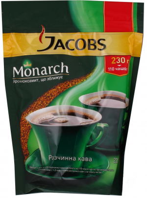 Кава Jacobs Монарх 230г Мелена