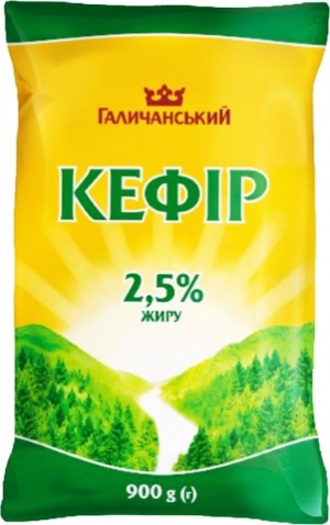 Кефір Галичина 2,5% 900г п/е
