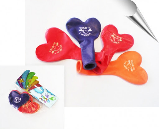 Набір Кульки Серце малюн паст асорт 4шт