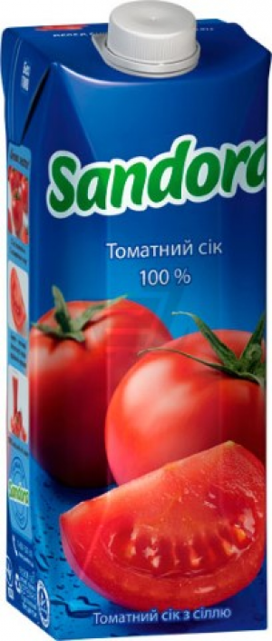 Сік Sandora 0,95л Томатний з сіллю стер