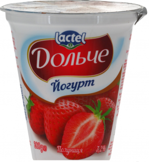 Йогурт Дольче 3,2% 280г Полуниця ст