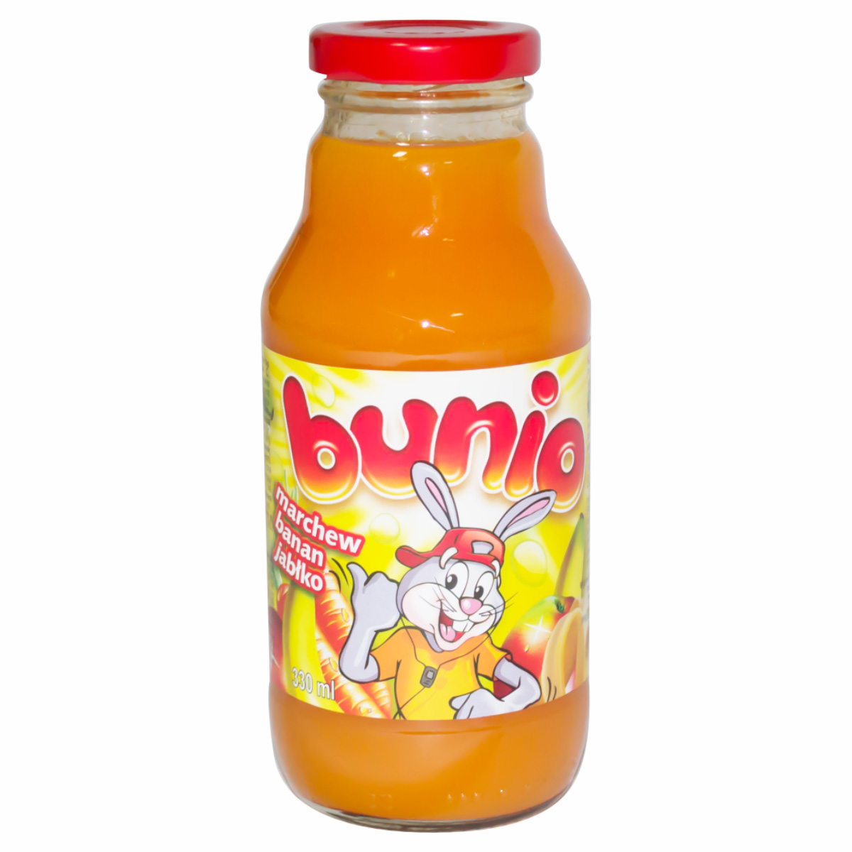 Сік Bunio 330мл Морква-Банан-Яблуко