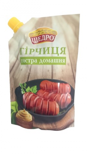 Гірчиця Щедро 200г Гостра домашня д/п