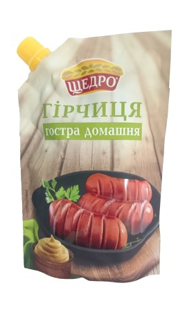Гірчиця Щедро 200г Гостра домашня д/п