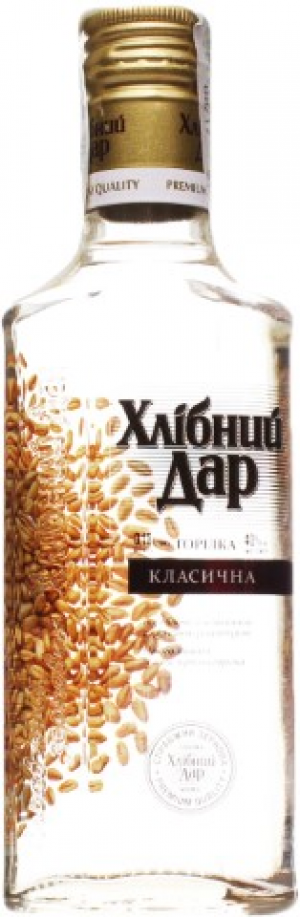 Горілка Хлібний Дар 0,18л Класична 40%