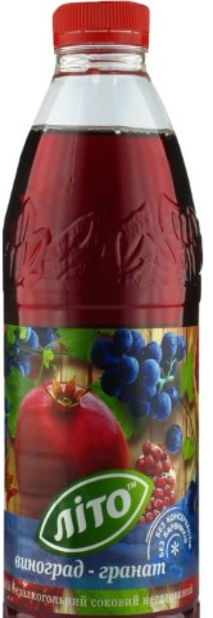 Сік Літо 0,9л Виноград-Гранат