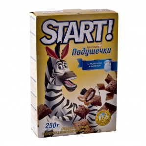 Подушечки Start 250г молочні