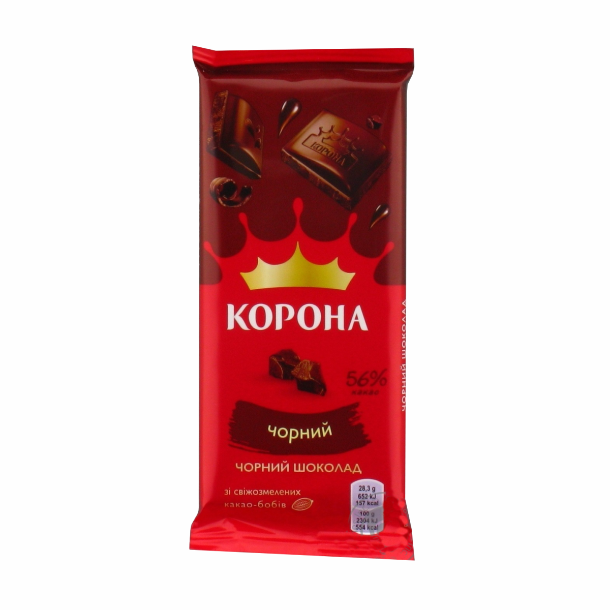 Шоколад Корона 85г Чорний