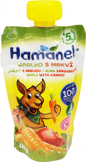 ДХ Hamanek Пюре 120г Яблуко-морква
