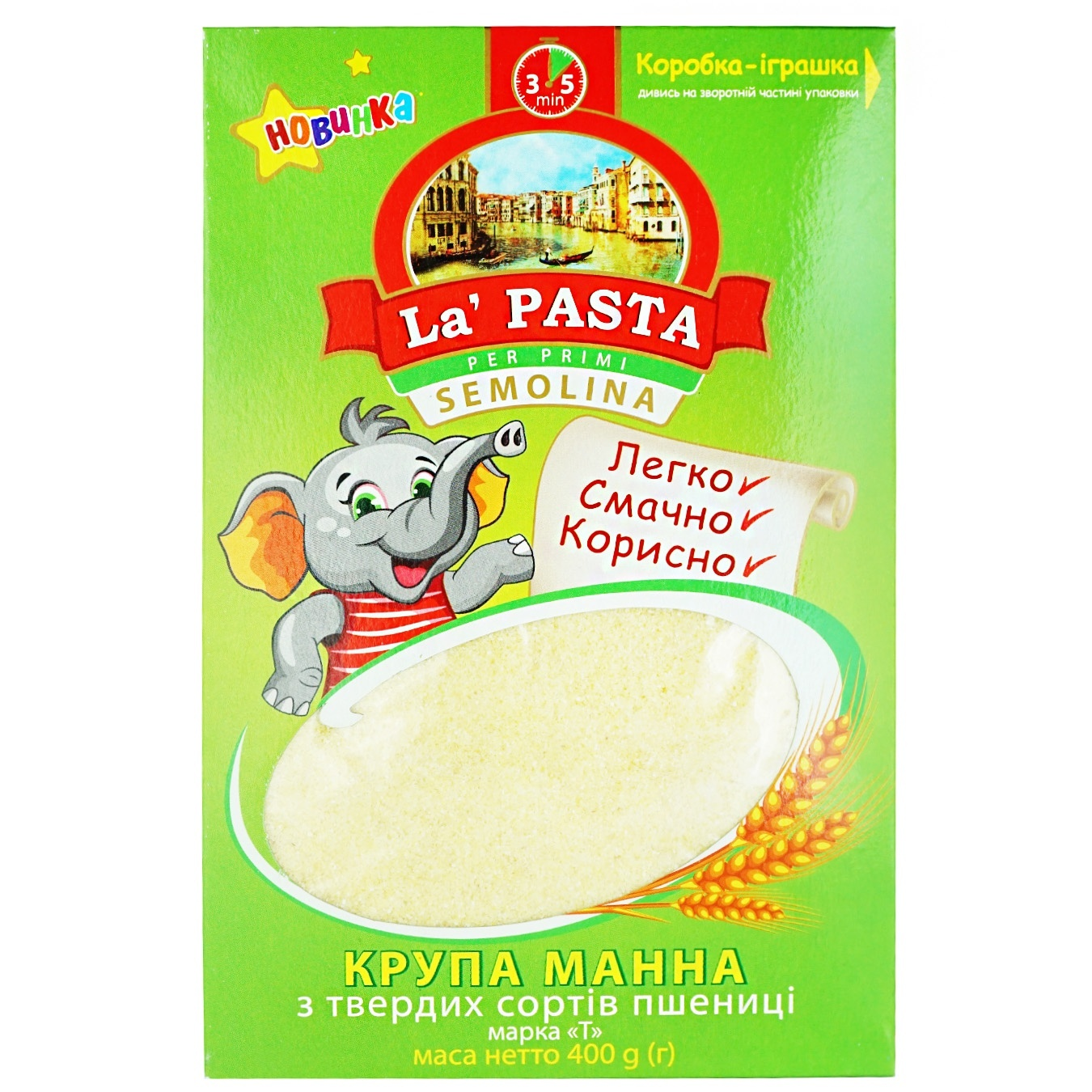 Крупа La Pasta 400г Манна