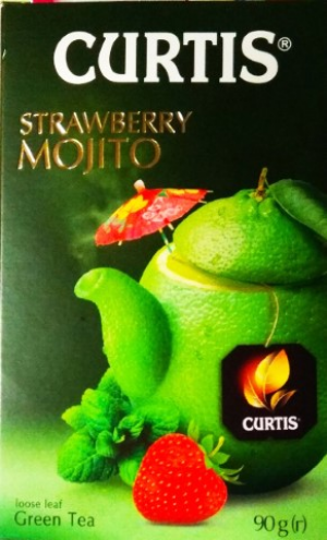 Чай Curtis зел 90г Strawberry Mojito