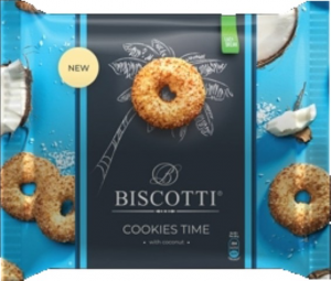 Печиво Біскотті 180г Cookies Time з насі