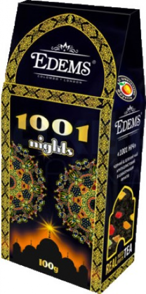 Чай Едемс 100г  зел-чор з шмат 1001 ніч