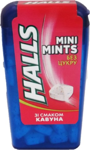 Льодяники Halls 12,5г Кавун