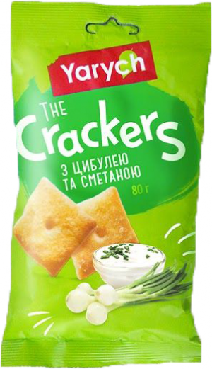 Крекер Yarych 80г З цибулею та сметаною