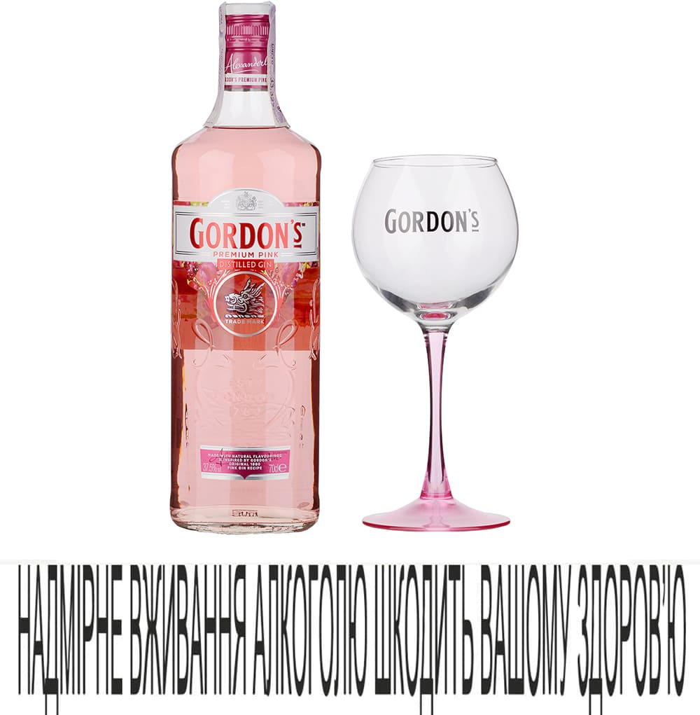 Джин Gordon's 0,7л Premium Pink 37,5%