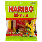 Цукерки Haribo 80г Червяки